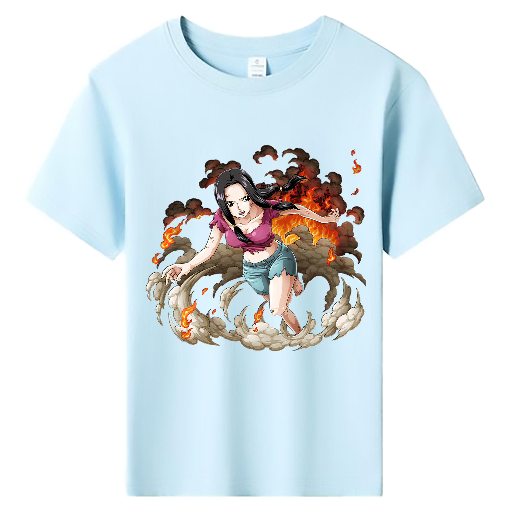 ワンピース ニコ・ロビン ONE PIECE Nico Robin 綿100％キッズTシャツ（フロントプリント）